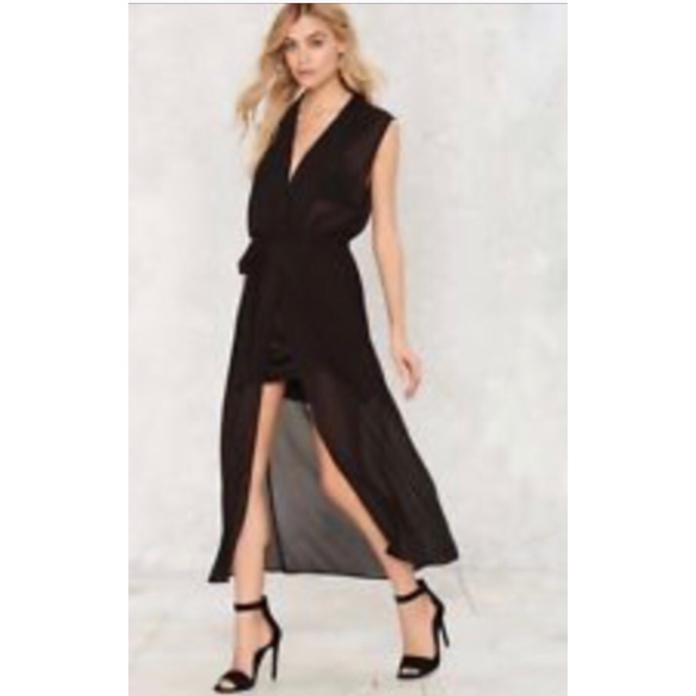 NASTY GAL | NWOT Black Lovely Day Maxi Dress